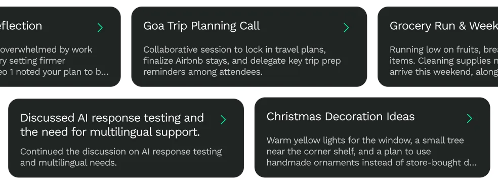 Your day and week, summarized